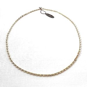 Vintage D'Orlan long gold oval link necklace